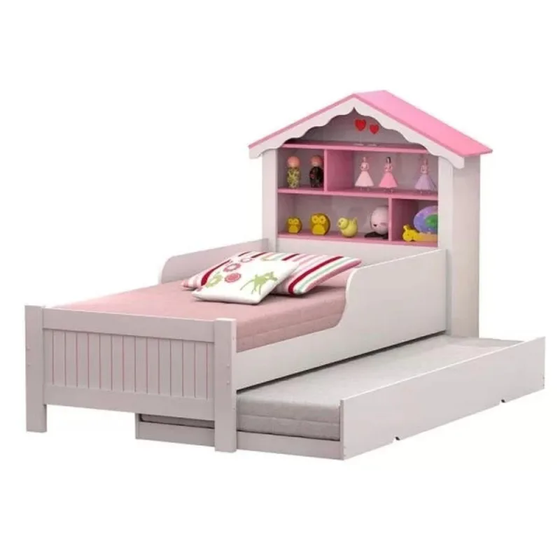 Cama Juvenil Nexo com Auxiliar e Colchões MDF MDP Branco Vitamov - OUTRAS - Cama, Mesa E Banho