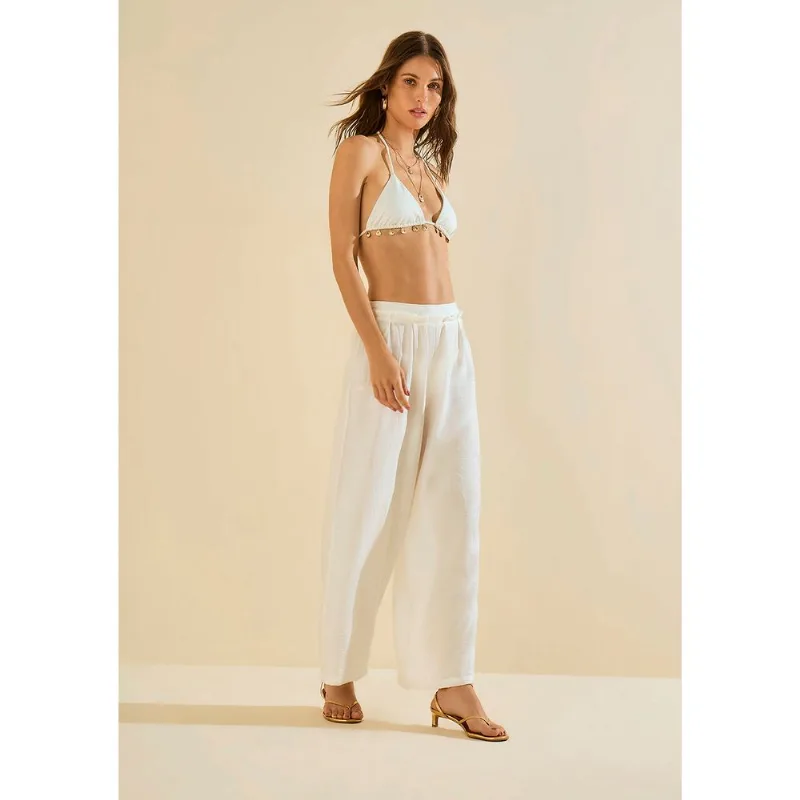 Calca Reta Salina Off White M
