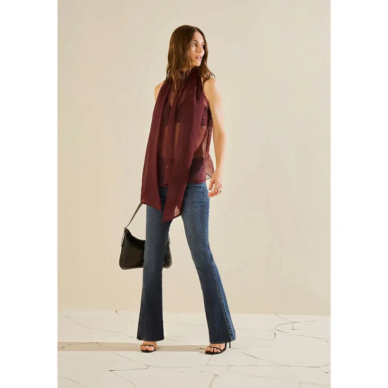 Calça Morena Rosa Boot Cut Alta Azul 38 - Morena Rosa