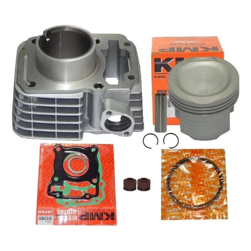 Kit Cilindro Fan 125 2009 Em Diante Std Pistão Kmp