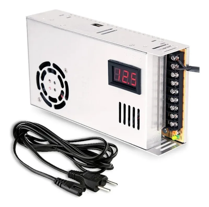 Fonte Automotiva Chaveada 14v 50 Amperes + Voltímetro + Cabo