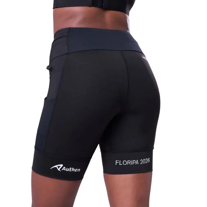 Bermuda Authen Grit Provas Floripa 2026 18cm P / Preto