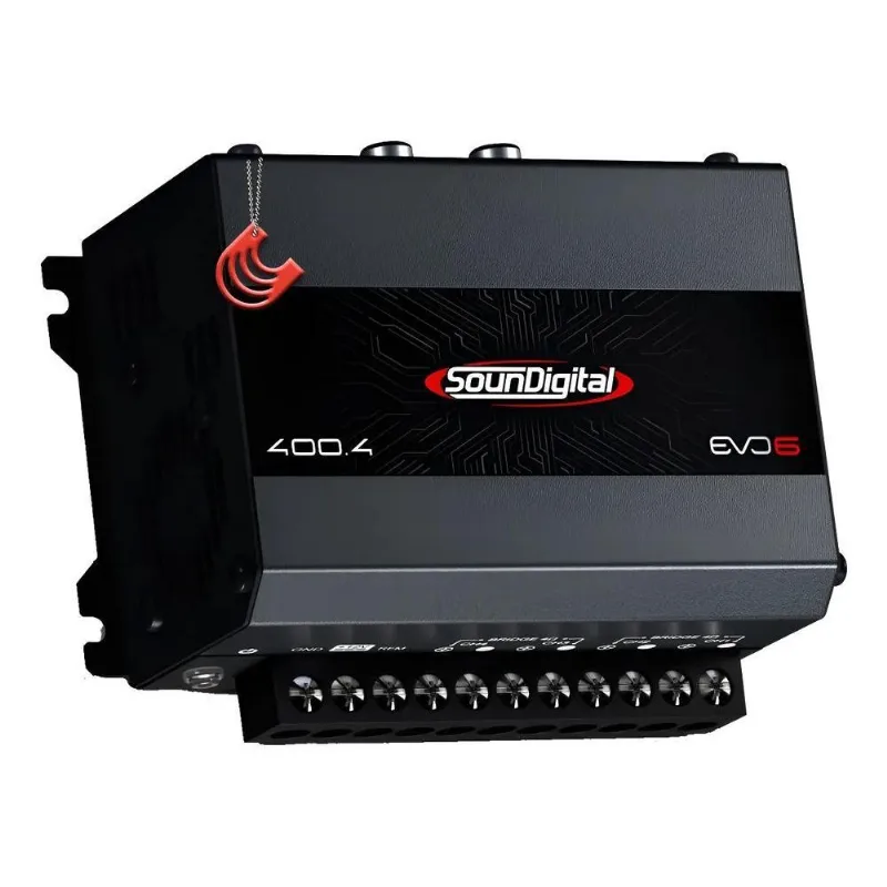 Módulo Amplificador Potência Digital 400w 4 Canais 4 Preto