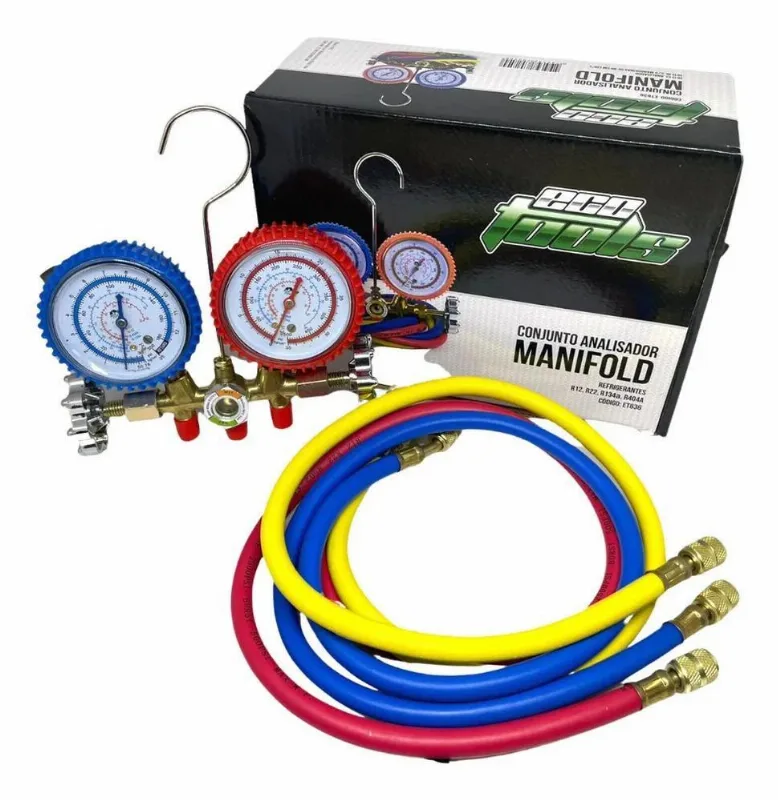Kit Manifold Analógico Ecotools Para R22 R134a R404a