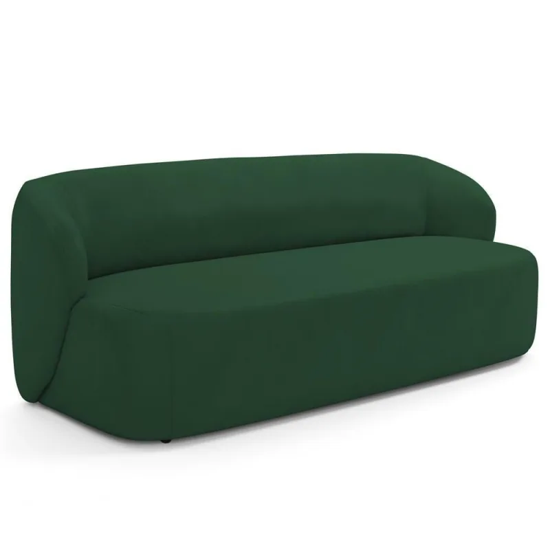 Sofá Heidy 2 Lugares Orgânico para Sala de Estar 170CM Verde Veludo F04 Lyam Decor - Lyam Decor - Agro