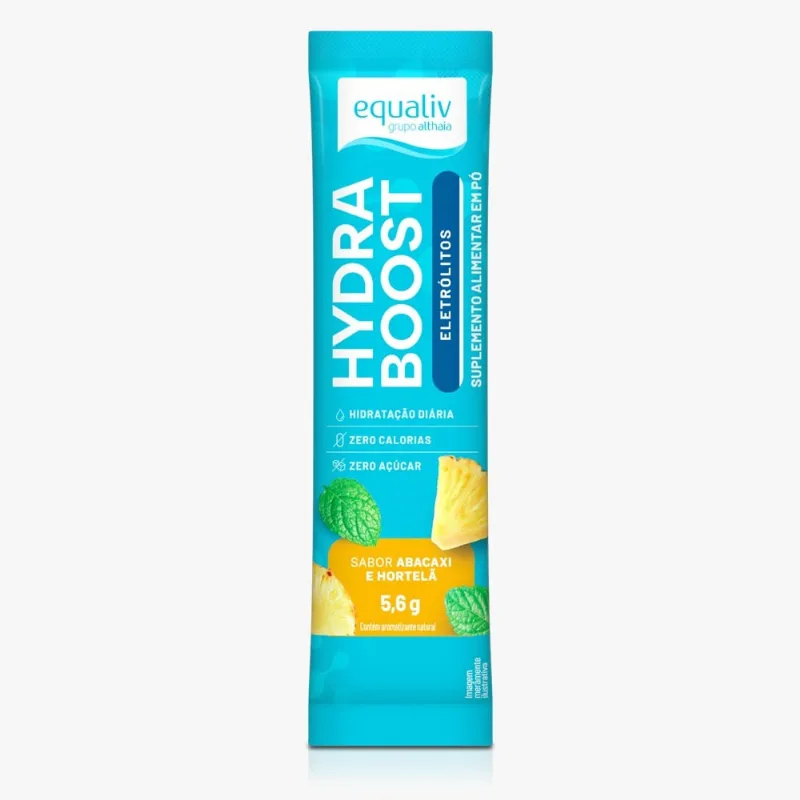 <p>Suplemento Alimentar em Pó Hydra Boost Eletrólitos sabor Abacaxi e Hortelã 5,6</p>