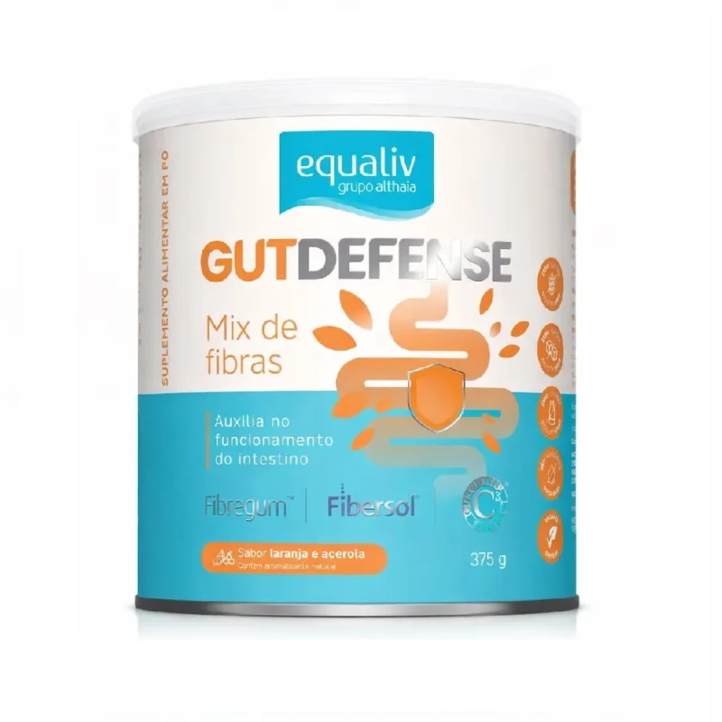 Suplemento Alimentar Gutdefense Laranja e Acerola 375g Equaliv - EQUALIV