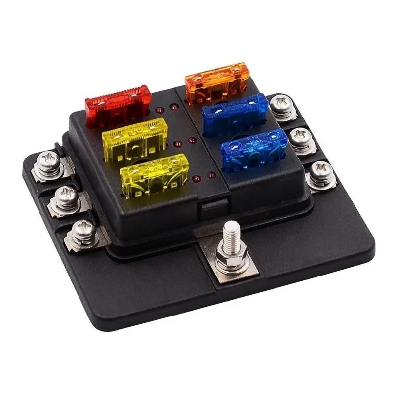 Caixa Porta Fusivel 6 Vias Led Universal Fueltech Pandoo