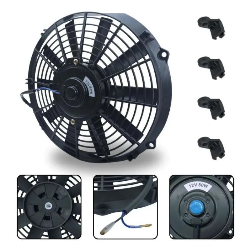 Ventoinha Universal Radiador Condensador 12 Polegadas 12V