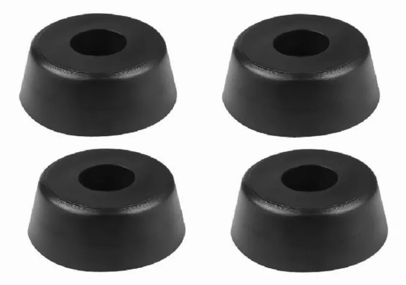 10x Kit 4 Pé De Borracha Pvc Grande Para Caixa De Som Case