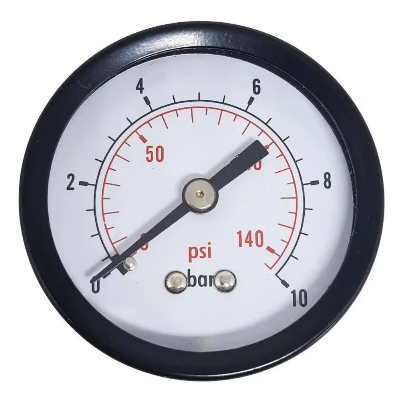 3x Manômetro Horizontal 1/4 Wurth 50mm 0-10 Bar / 0-150 Psi