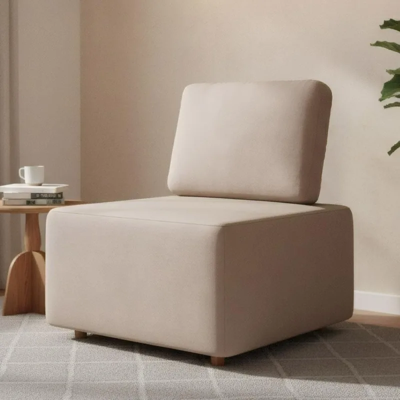 Poltrona Sala De Estar Decorativa Rovier Veludo Bege Z32 - Mpozenato - Mpozenato - Móveis