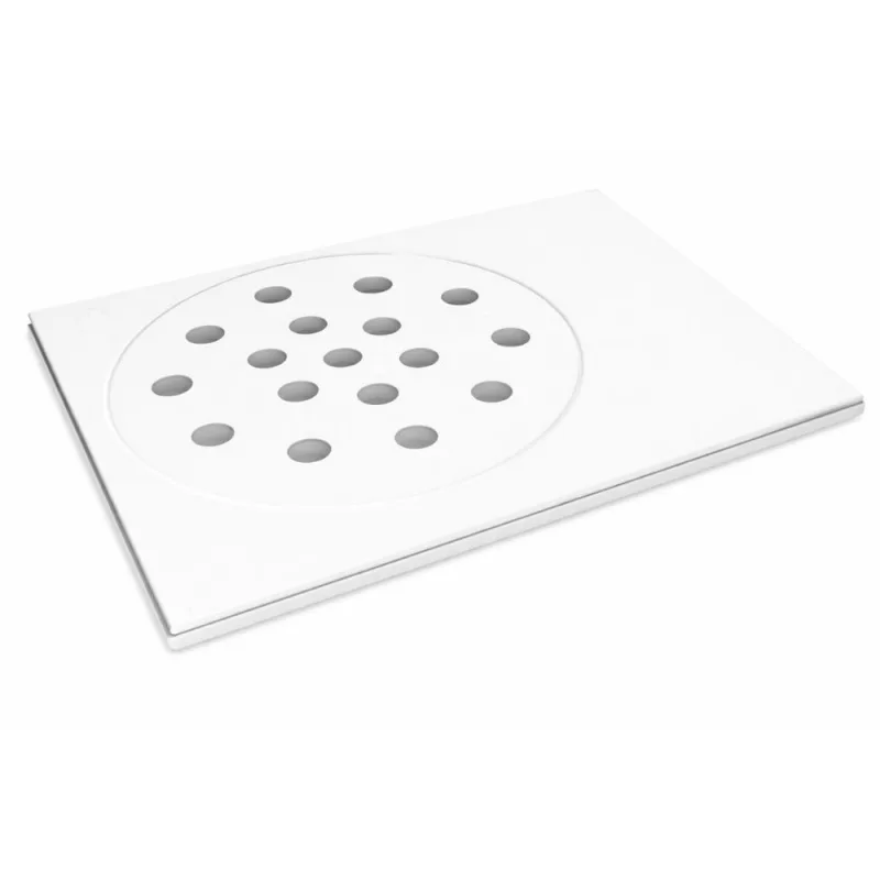 Ralo de Piso Box Quadrado Branco Estrela - ESTRELA - Materiais Hidráulicos