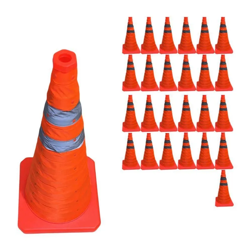 Cone De Sinalização Su-cone3-1 Retrátil Portátil Refletivo Laranja Mundo LGBT 23cm 25 Unidades