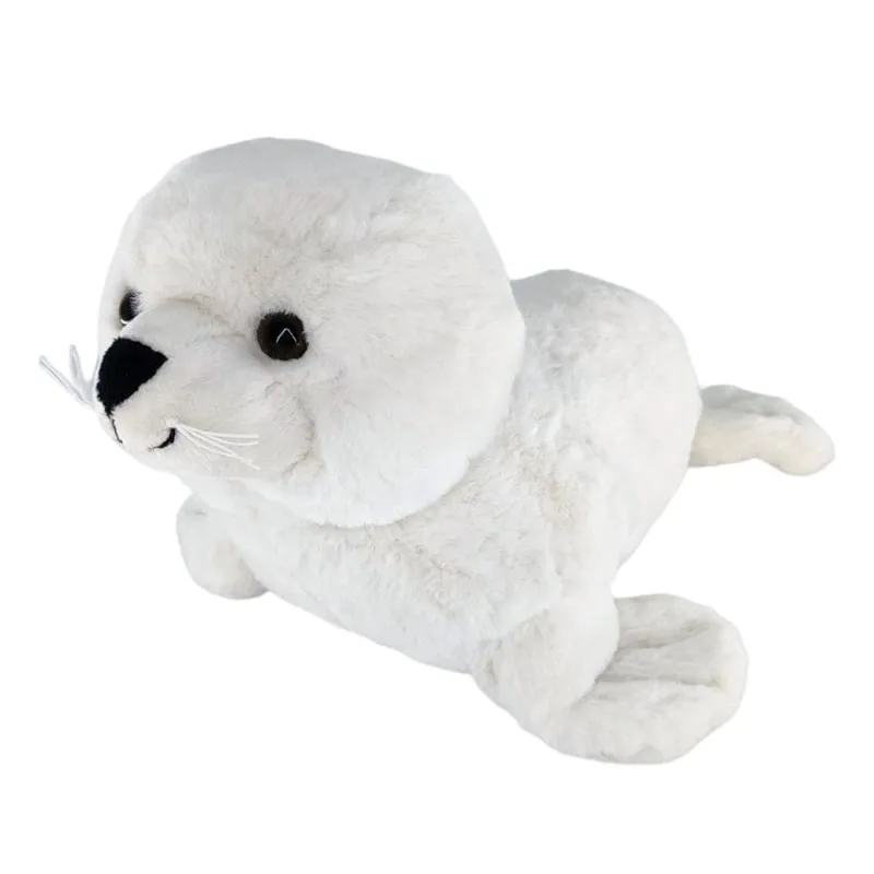 Foquinha de Pelúcia Branca Fofy Toys 32cm Antialérgica Presente Fofo