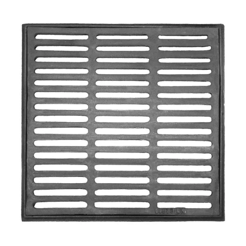 Ralo Grelha e Caixilho Quadrado 4200FG Esgoto 60x60cm Ferro Fundido Drenagem Eficiente Inox