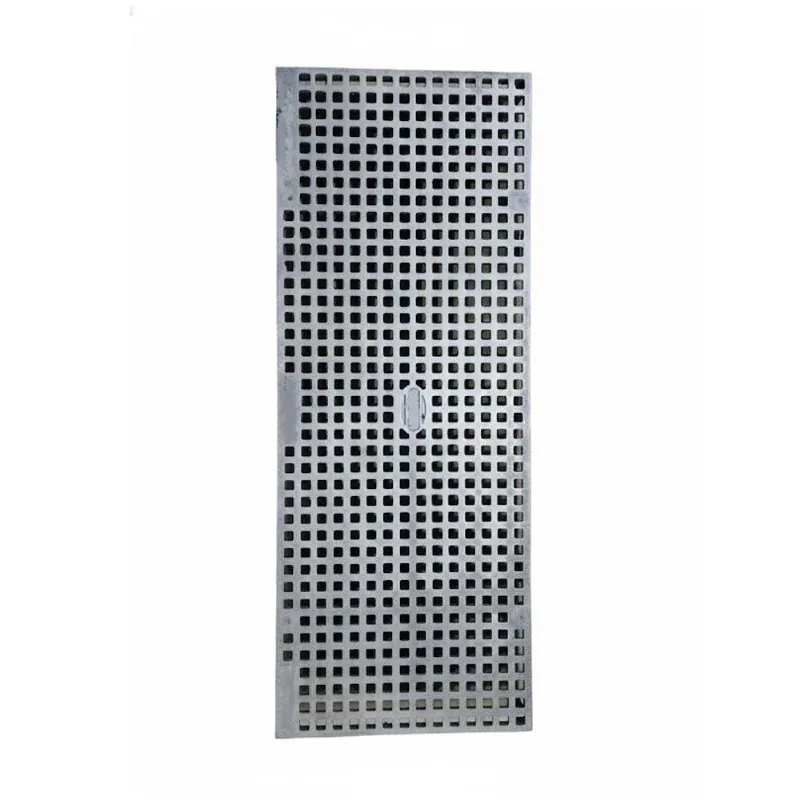 Ralo Grelha de Ferro Fundido Quadriculada Esgoto 50x100cm Alta Capacidade de Escoamento Preto