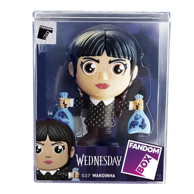 Boneco Colecionável Fandom Box Wandinha Com Peixes 3386