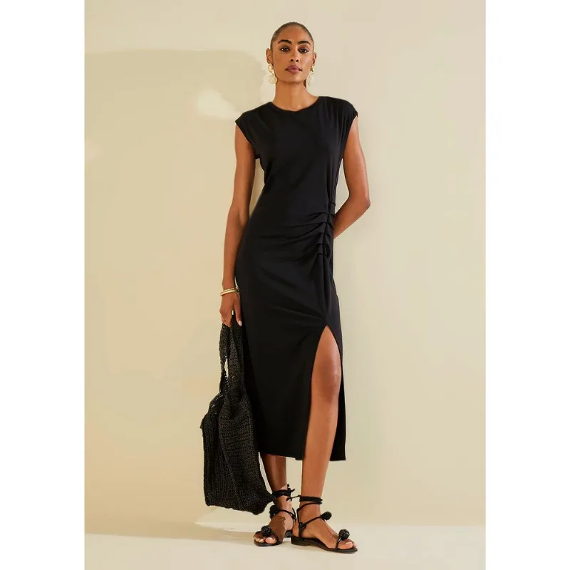 Vestido Midi Náutilo Preto G