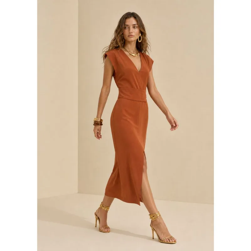 Vestido Curto Orla Marrom M