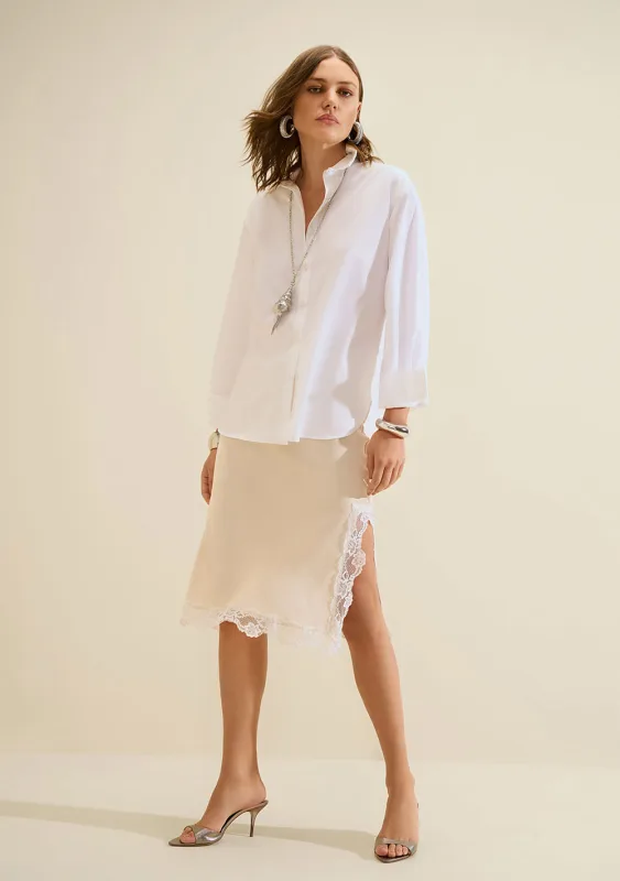 Camisa Social Aeris Branco - Morena Rosa - Coleções