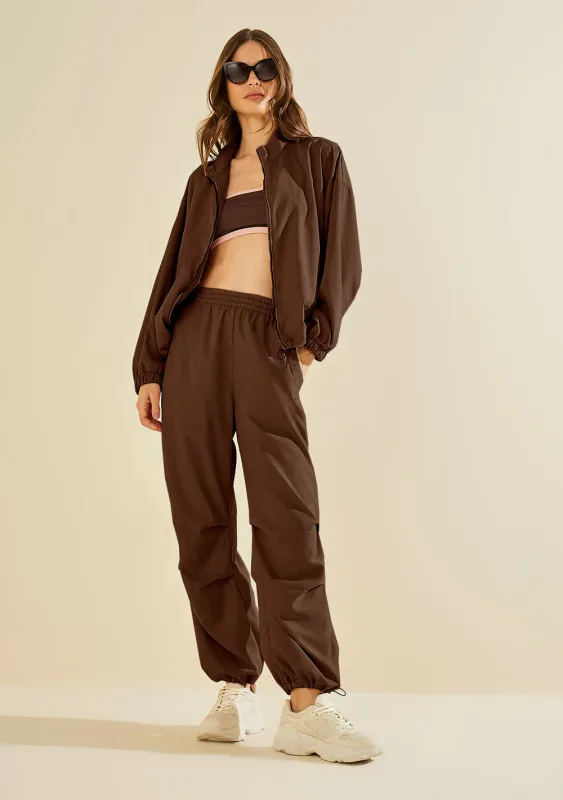 Calça Jogger Fluxo Marrom - Morena Rosa