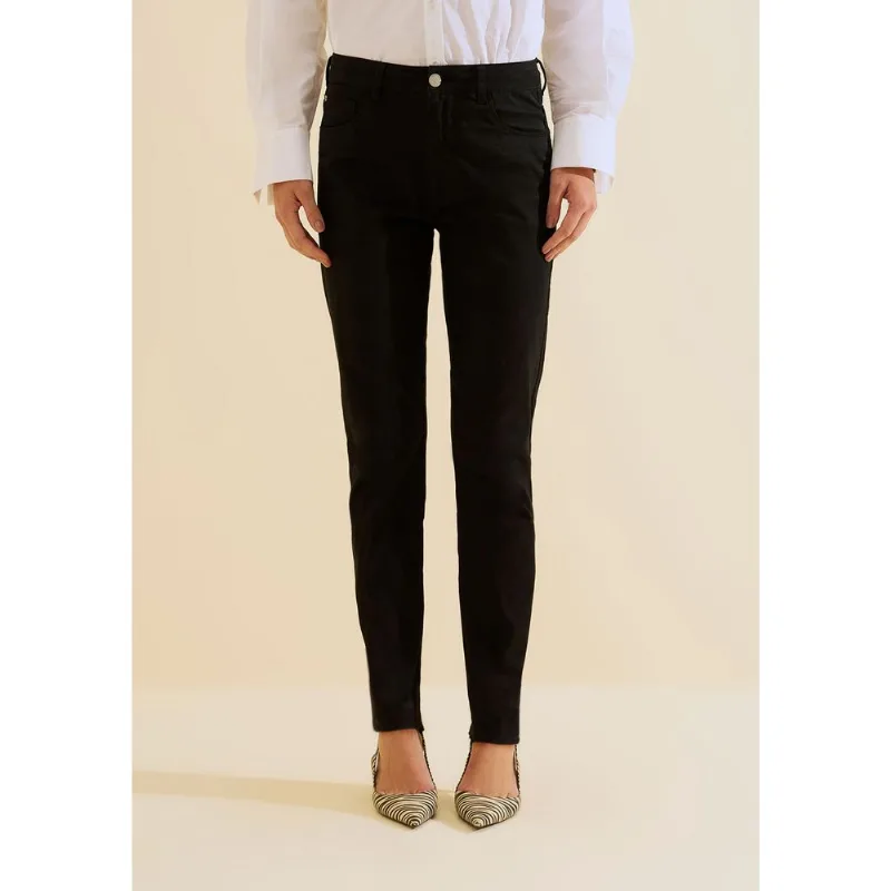Calca Sarja Skinny Refino Preto 42 - Morena Rosa