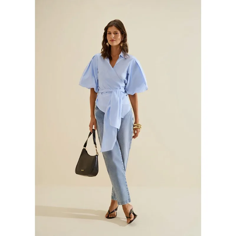 Calca Jeans Mom Cadência Azul 44 - Morena Rosa