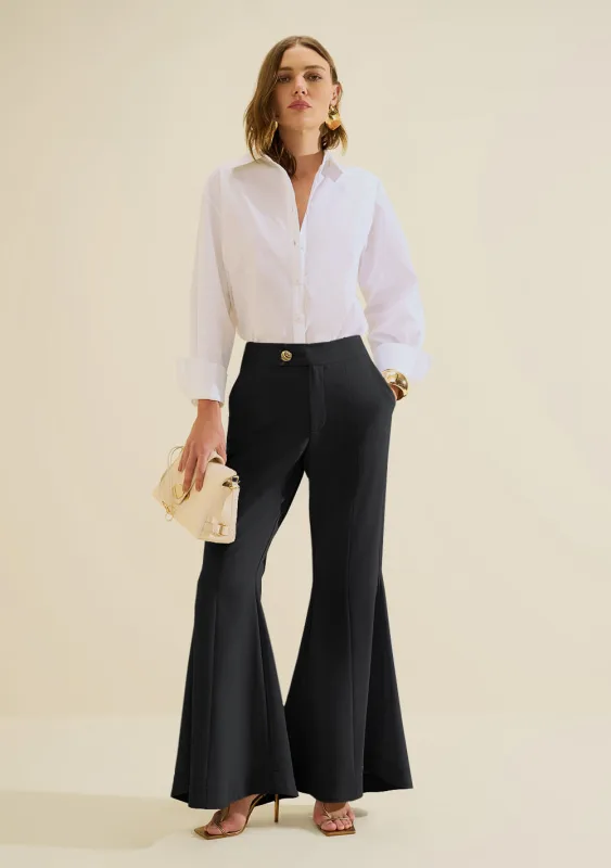 Calca Flare Origem Preto - Morena Rosa - Linhas