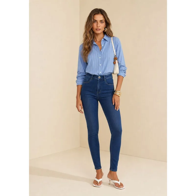 Calca Skinny Maré Azul 42