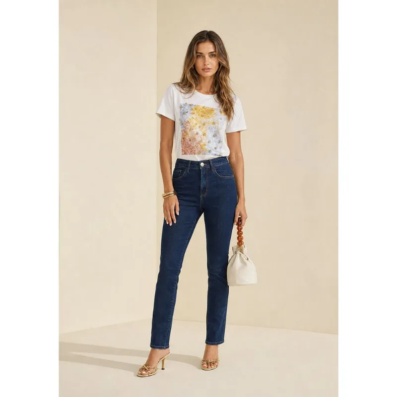 Calca Skinny Profundo Azul 42 - Morena Rosa