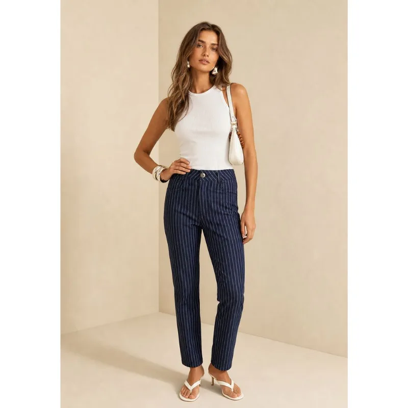 Calca Skinny Horizonte Azul 48