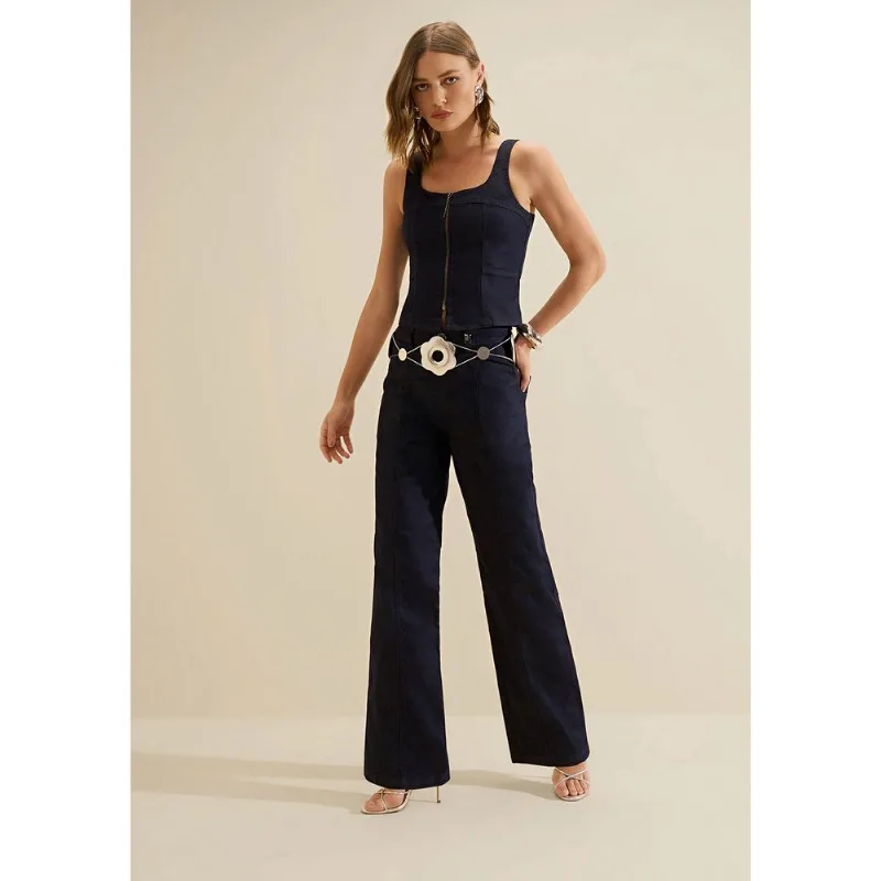 Calca Jeans Reta Origem Azul 44