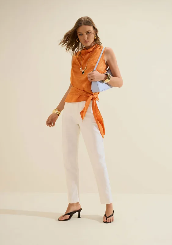 Calça Jeans Mom Aurora Off White - Morena Rosa - Linhas