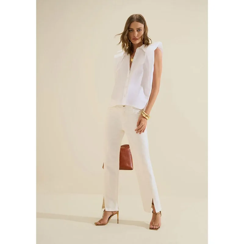 Calca Reta Salina Off White 42
