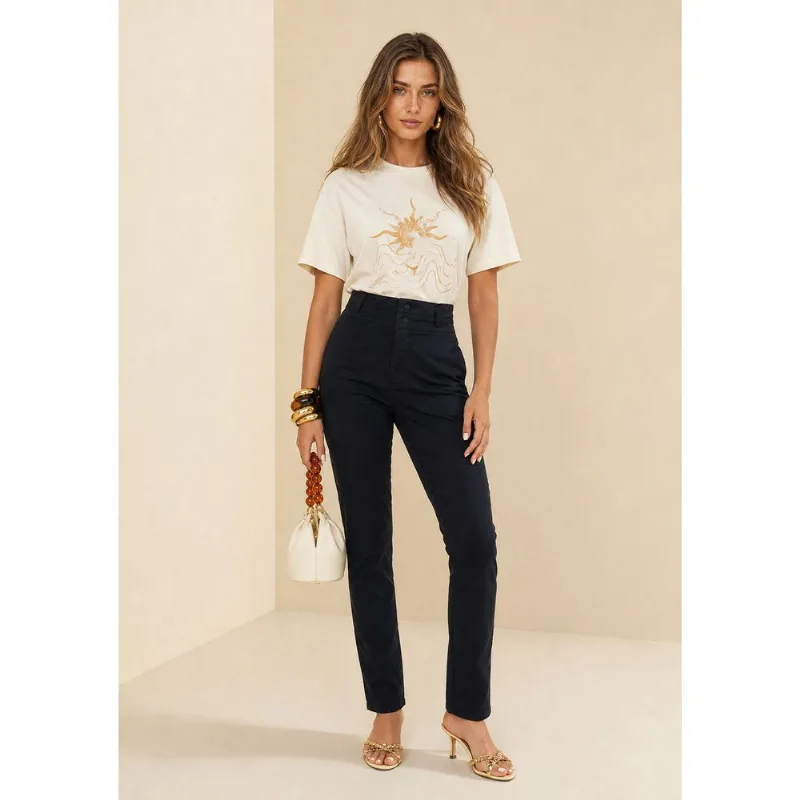 Calca Skinny Eclipse Preto 44 - Morena Rosa
