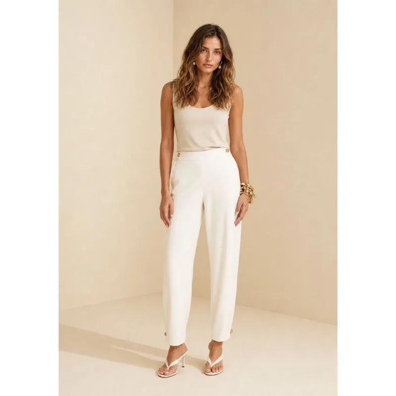 Calca Cenoura Refino Off White 44