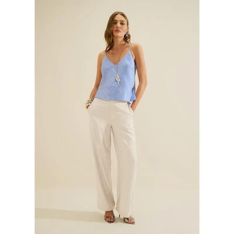 Calca Wide Aurora Off White 40