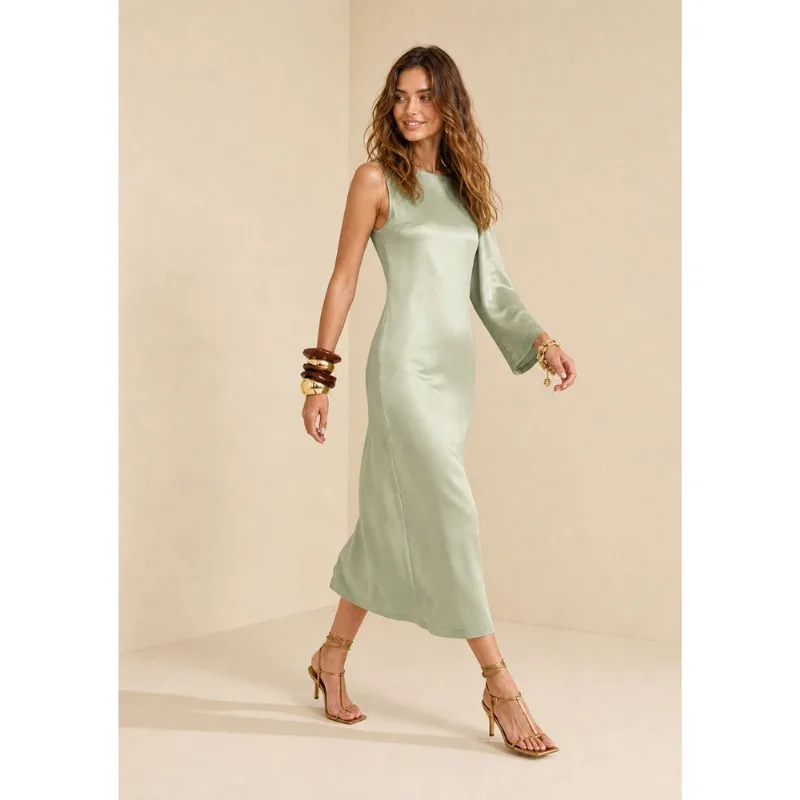 Vestido Midi Umbra Verde G