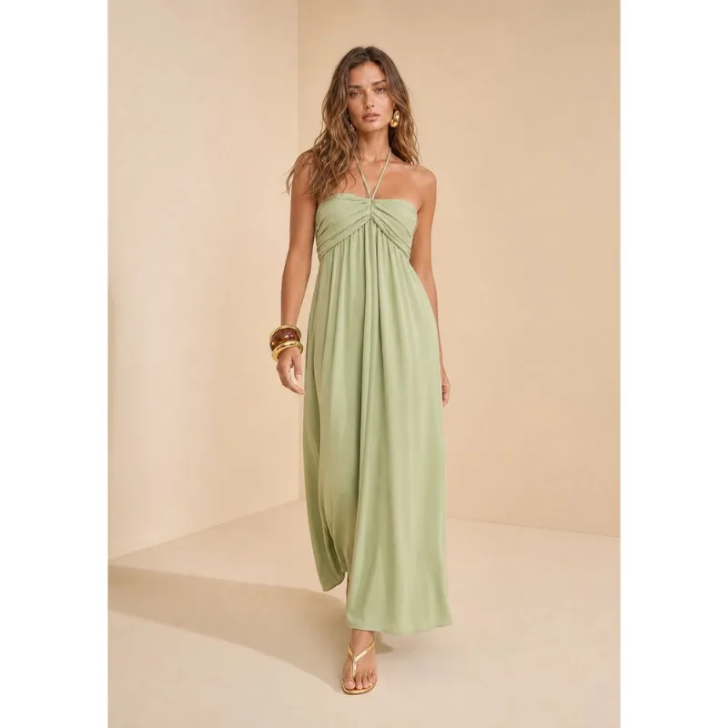 Vestido Longo Flora Verde G - Morena Rosa