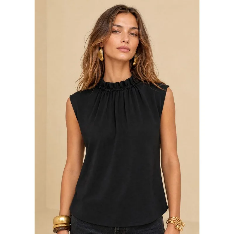 Blusa Gola Alta Moka Preto G - Morena Rosa