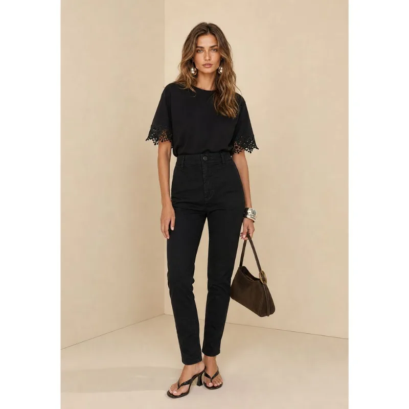 Calca Skinny Eclipse Preto 38 - Morena Rosa