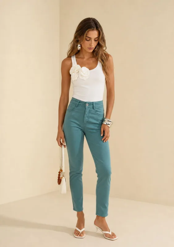 Calca Skinny Ondura Azul - Morena Rosa