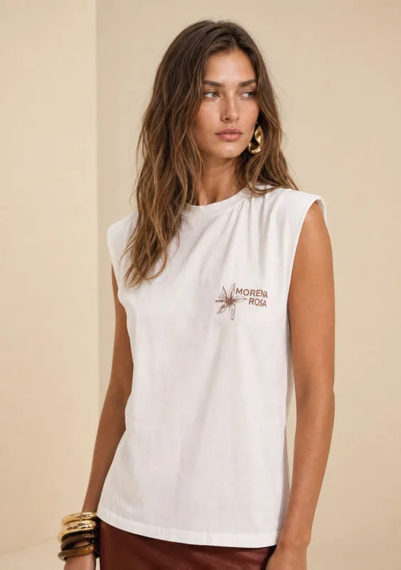 Camiseta Regata Origem Off White - Morena Rosa - Coleções