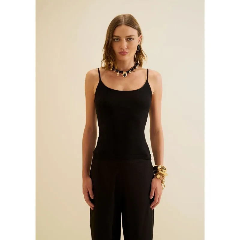 Regata Ajustada Origem Preto G