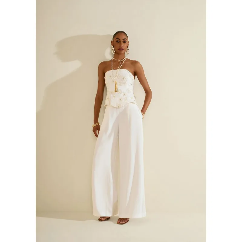 Top Ajustado Lírio Off White M