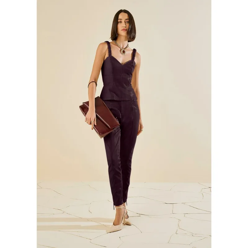 Calça Morena Rosa Legging Alta Bordo 34
