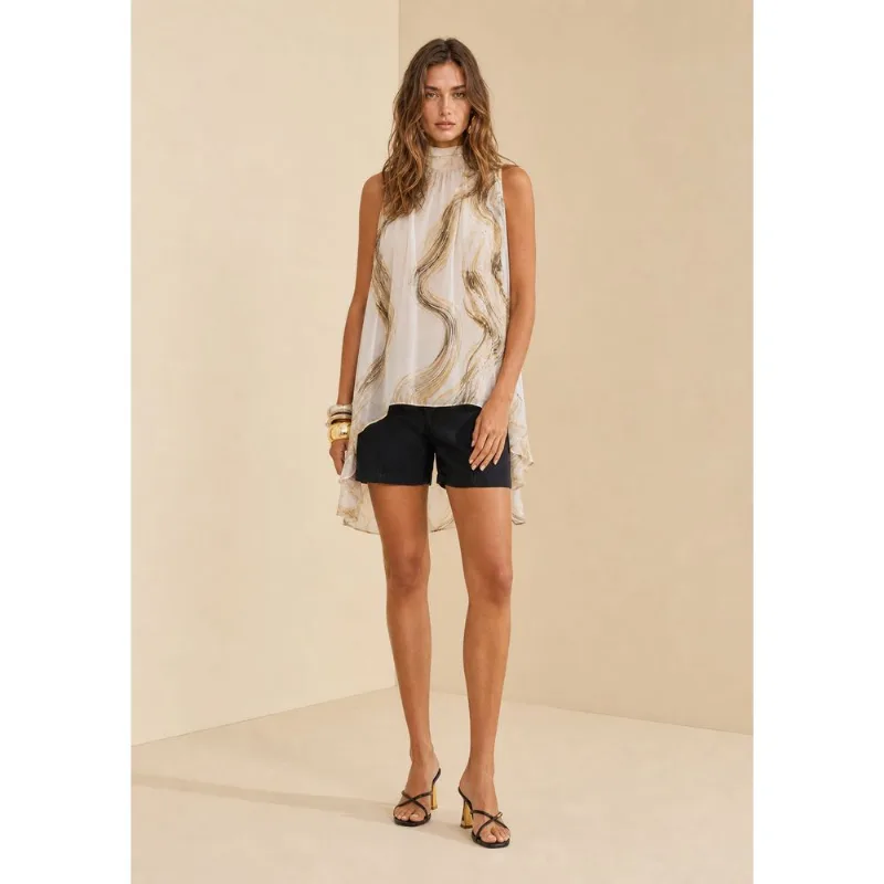 Blusa Gola Alta Origem Off White P