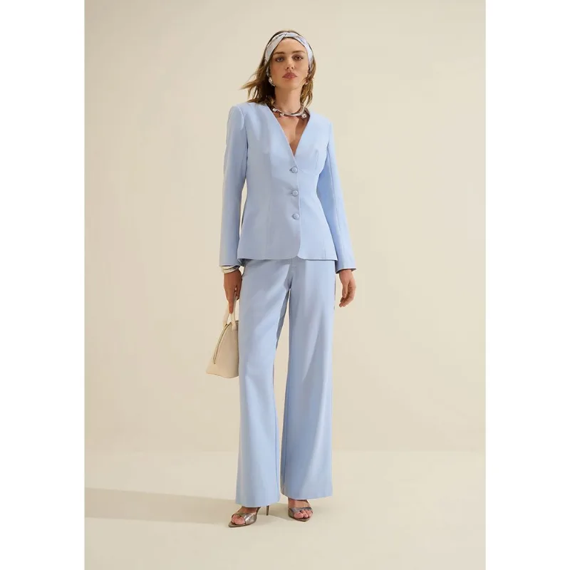 Blazer Ajustado Origem Azul Escuro PP - Morena Rosa