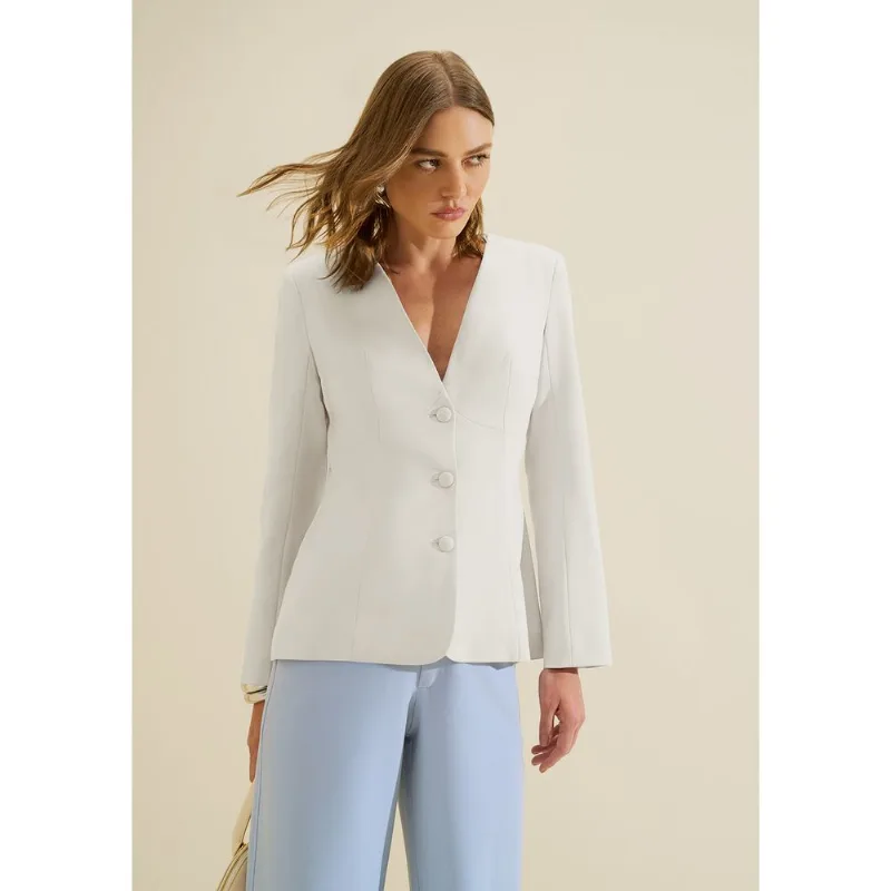 Blazer Ajustado Origem Off White GG